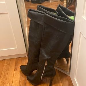 Michael Kors Black Heeled Boots Sz 10